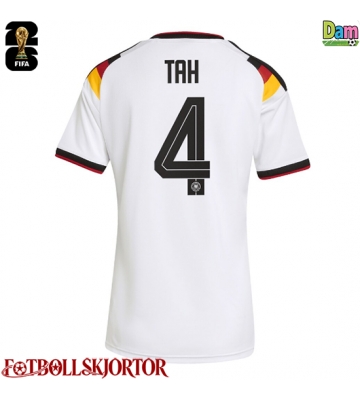 Tyskland Jonathan Tah #4 Hemmatröja Dam VM 2026 Kortärmad